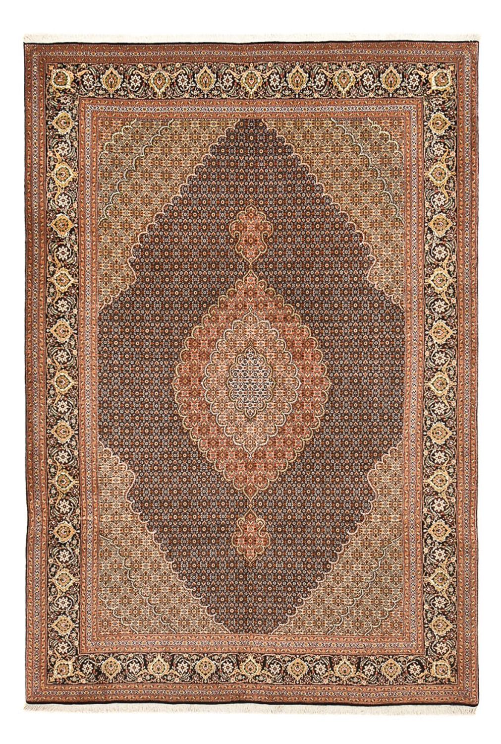 Perzisch tapijt - Tabriz - Royal - 303 x 203 cm - donker beige