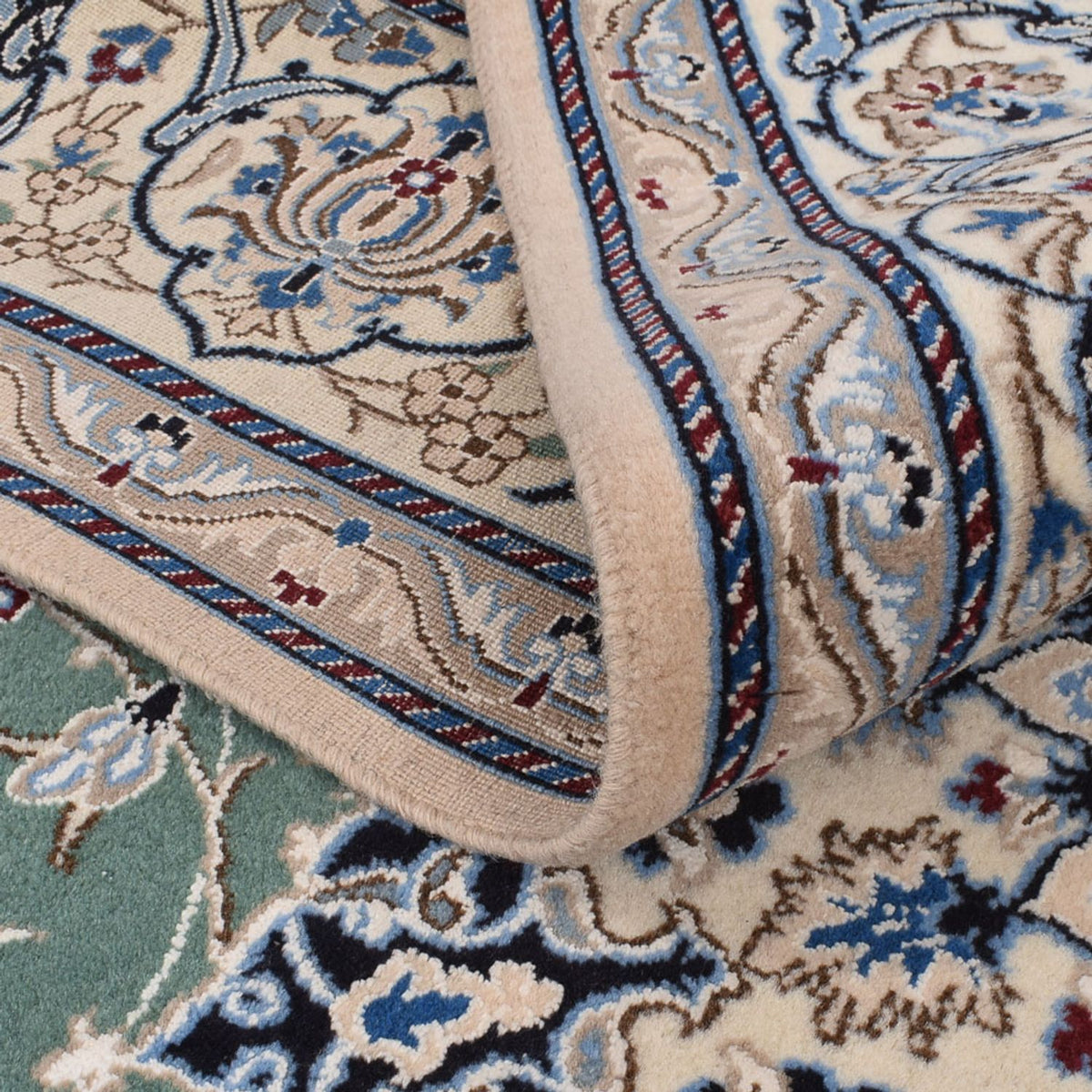 Perzisch tapijt - Nain - Koninklijk - 290 x 204 cm - groen