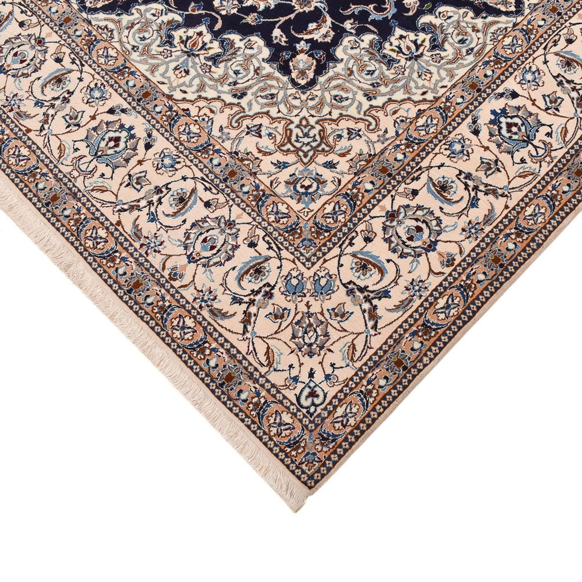 Perzisch tapijt - Nain - Premium - 294 x 202 cm - donkerblauw