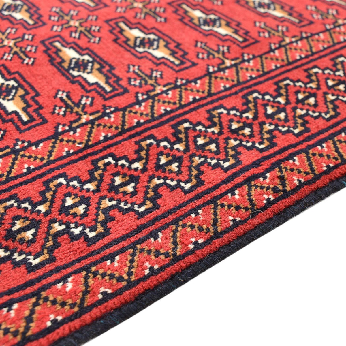 Loper Turkaman tapijt - 183 x 61 cm - rood