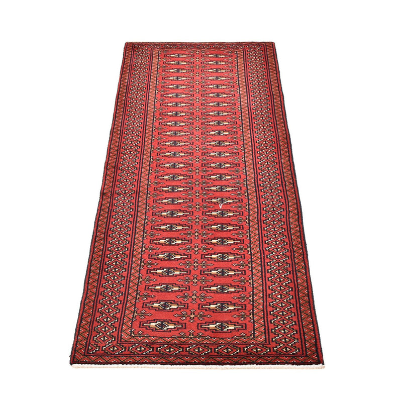 Loper Turkaman tapijt - 183 x 61 cm - rood