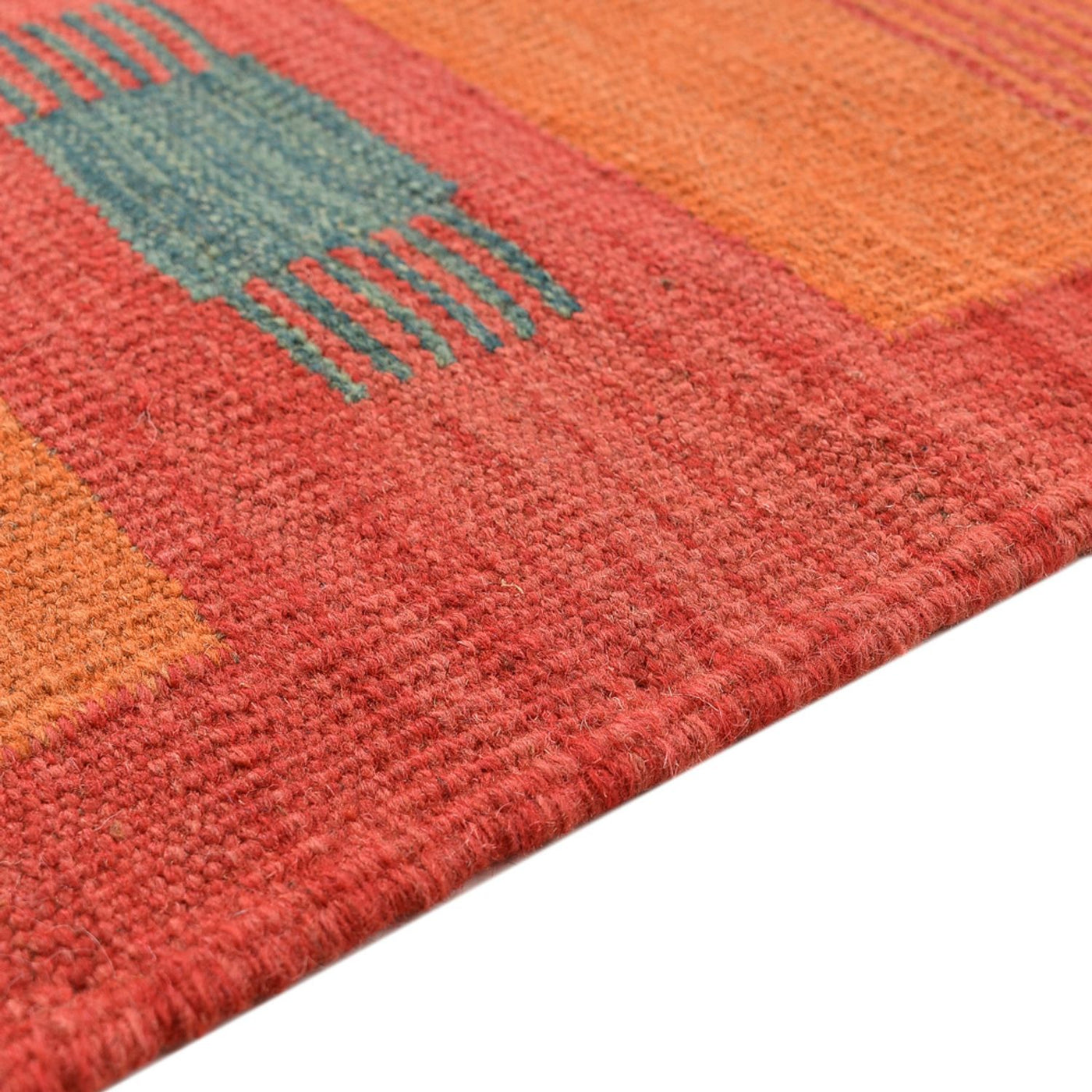 Moderne kilim Tapijt 203x155cm - Wollen tapijt