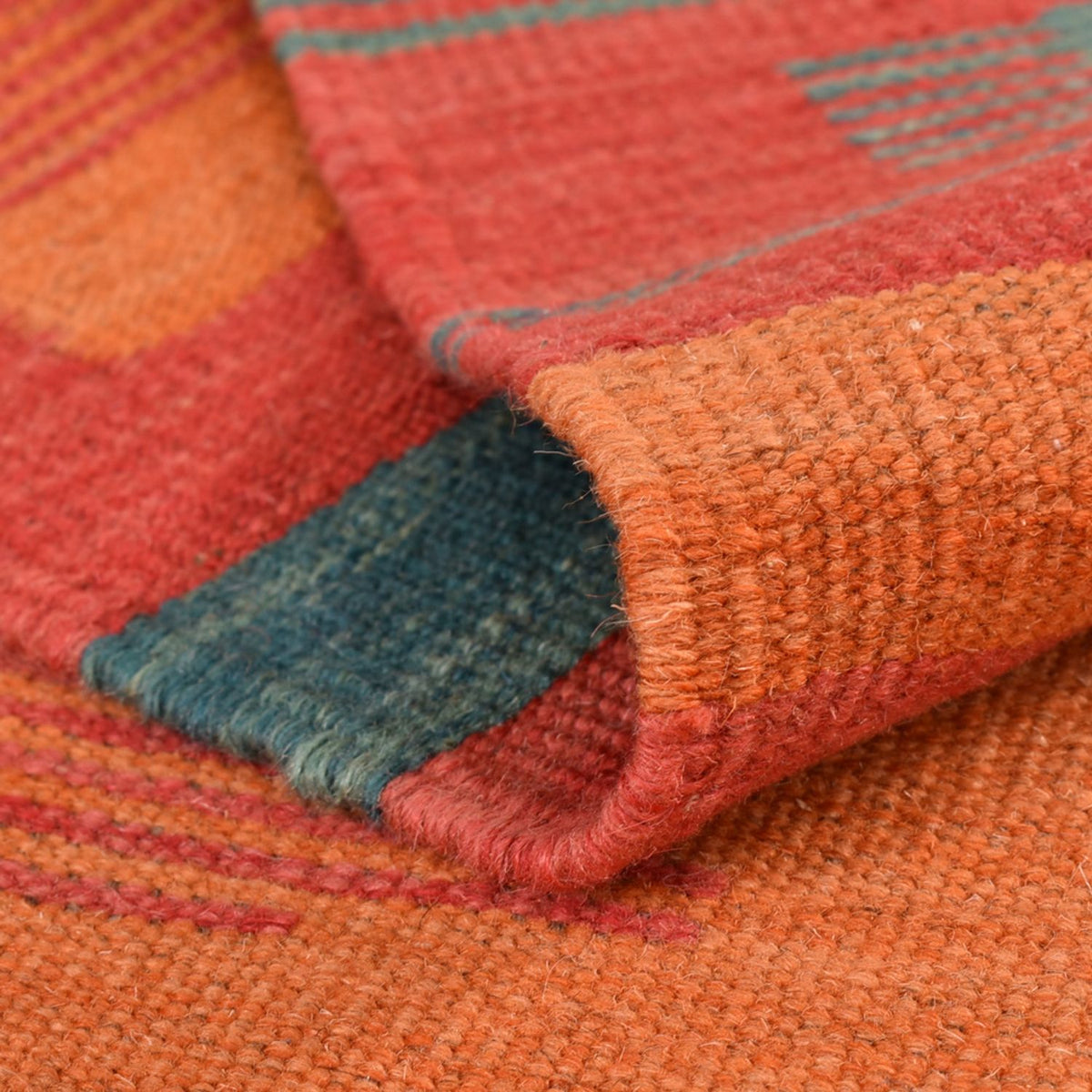 Kelim tapijt - Trendy - 201 x 155 cm - veelkleurig