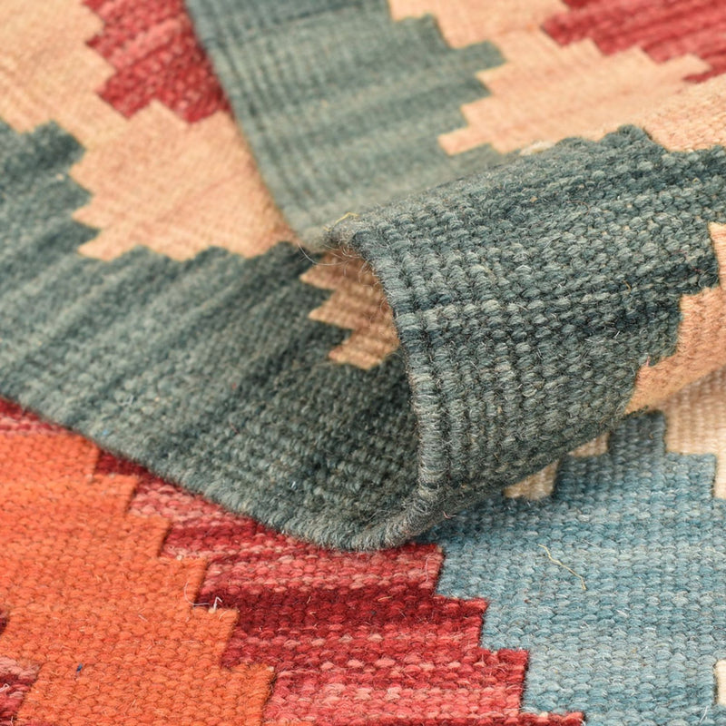 Loper Kelim tapijt - Oosters - 213 x 84 cm - veelkleurig