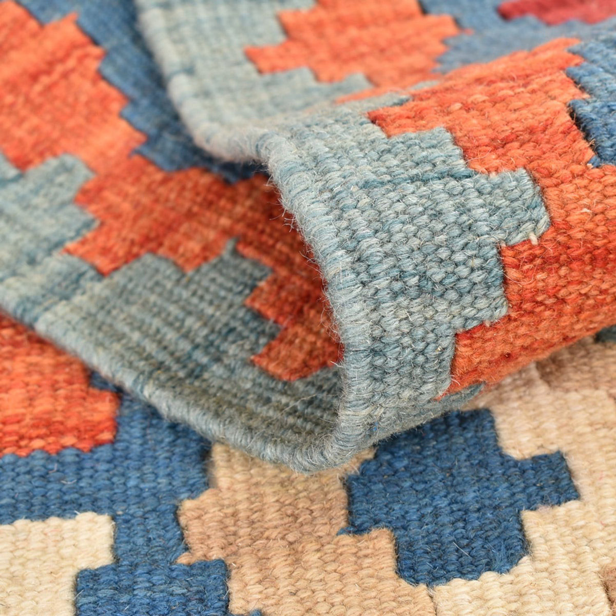 Loper Kelim tapijt - Oosters - 210 x 67 cm - veelkleurig