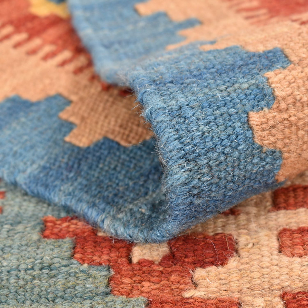 Loper Kelim tapijt - Oosters - 198 x 61 cm - veelkleurig