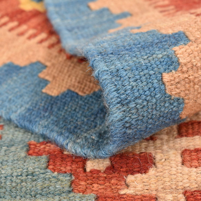 Loper Kelim tapijt - Oosters - 198 x 61 cm - veelkleurig