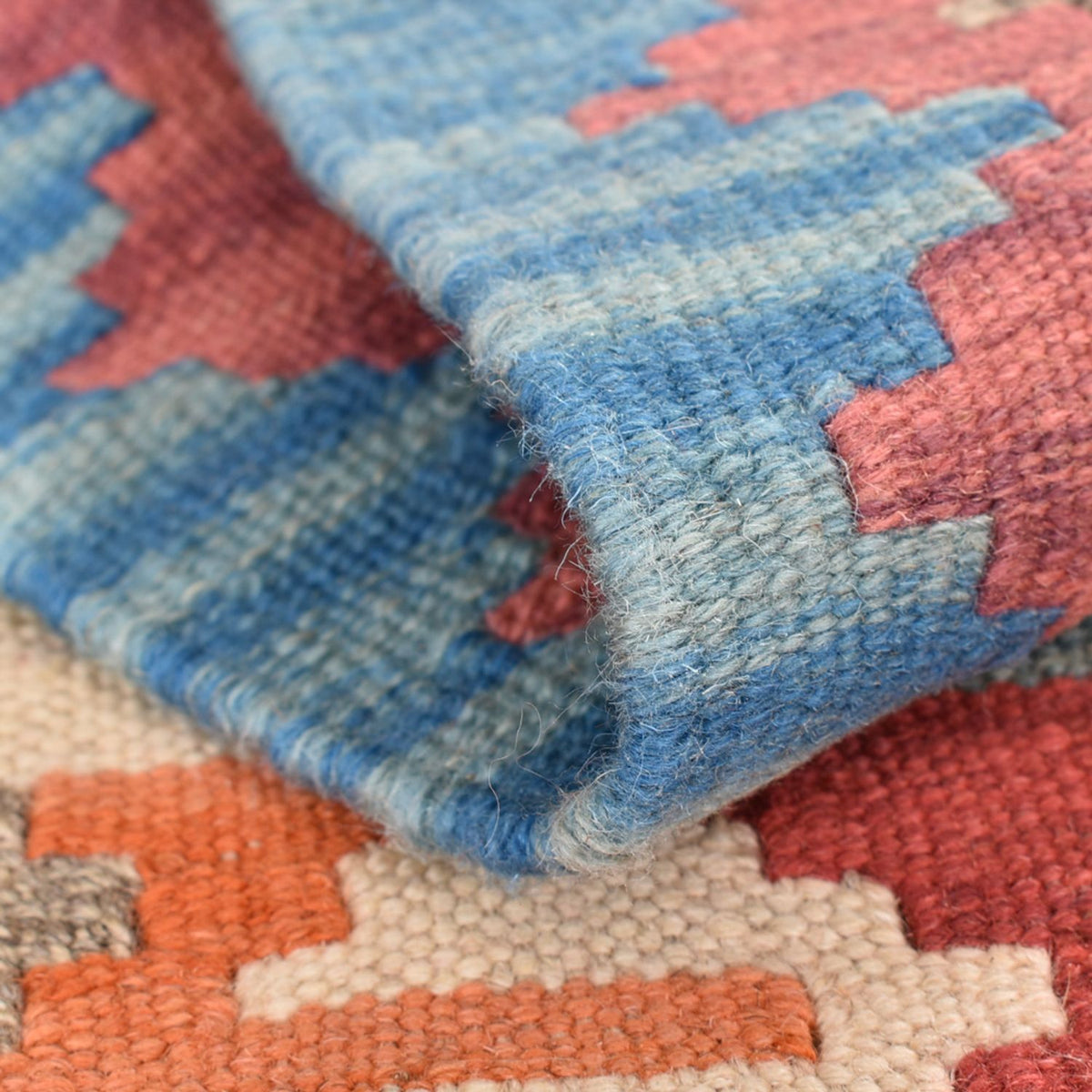 Loper Kelim tapijt - Oosters - 196 x 56 cm - veelkleurig