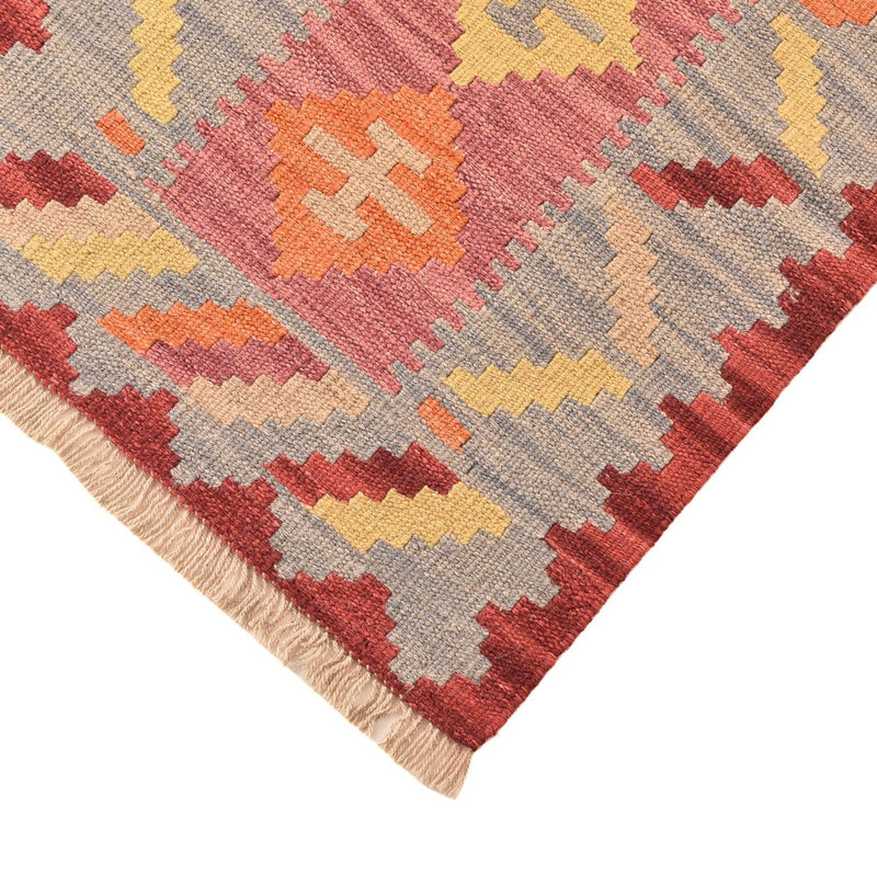 Loper Kelim tapijt - Oosters - 204 x 61 cm - veelkleurig