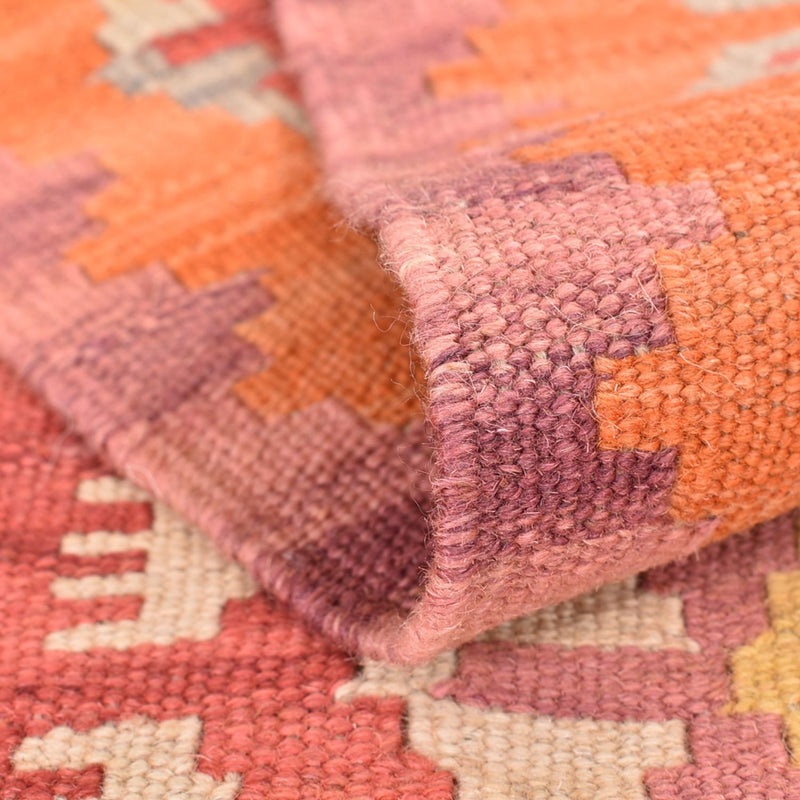 Loper Kelim tapijt - Oosters - 201 x 61 cm - veelkleurig