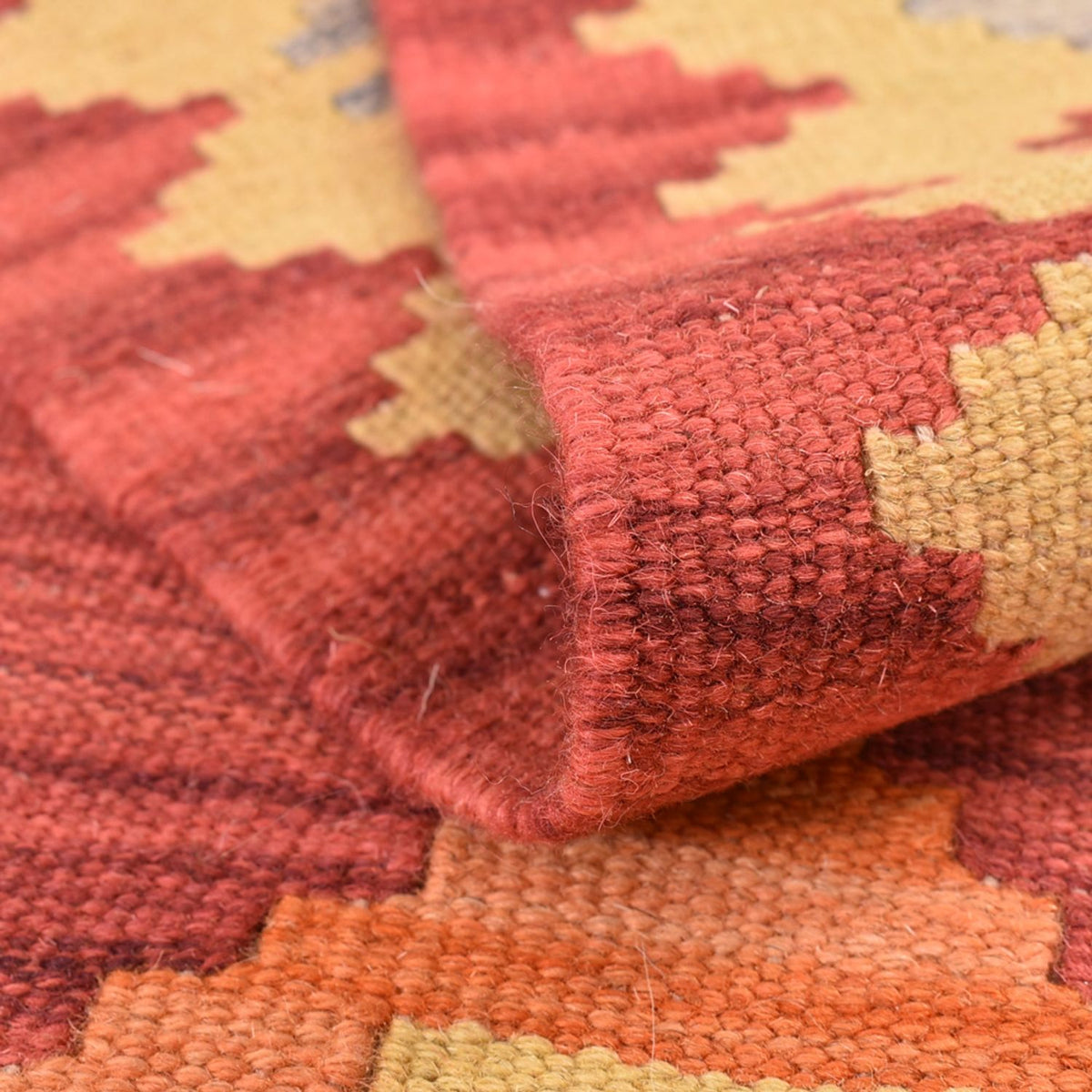 Loper Kelim tapijt - Oosters - 197 x 60 cm - veelkleurig