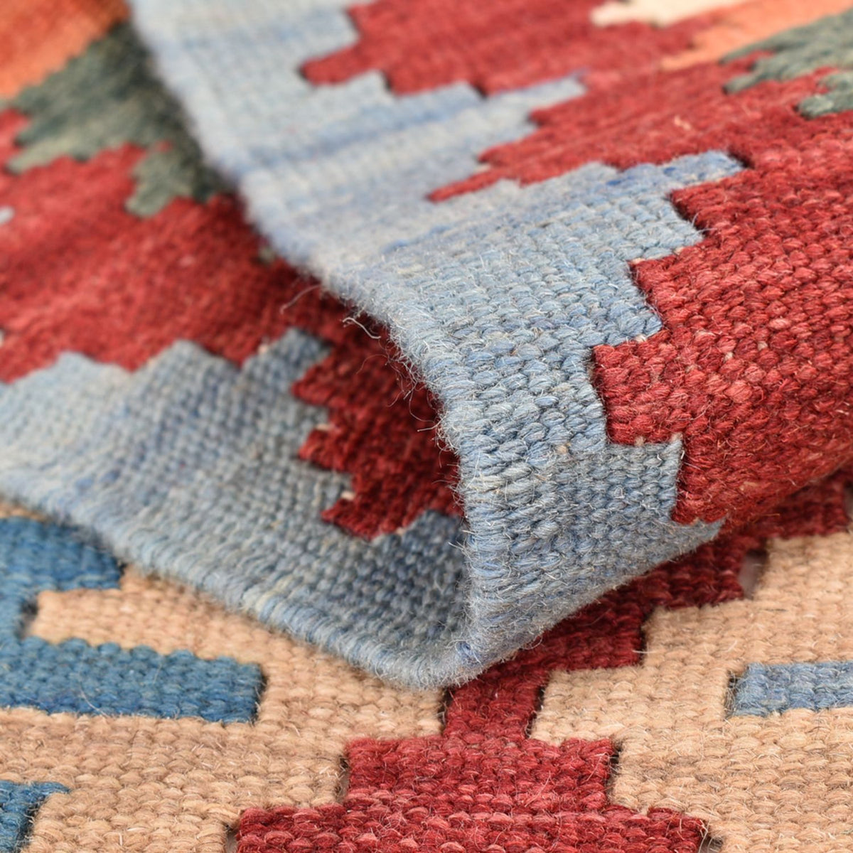 Loper Kelim tapijt - Oosters - 199 x 68 cm - veelkleurig