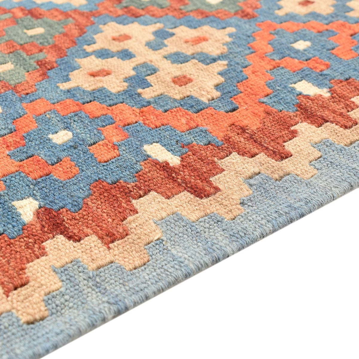 Loper Kelim tapijt - Oosters - 193 x 64 cm - veelkleurig