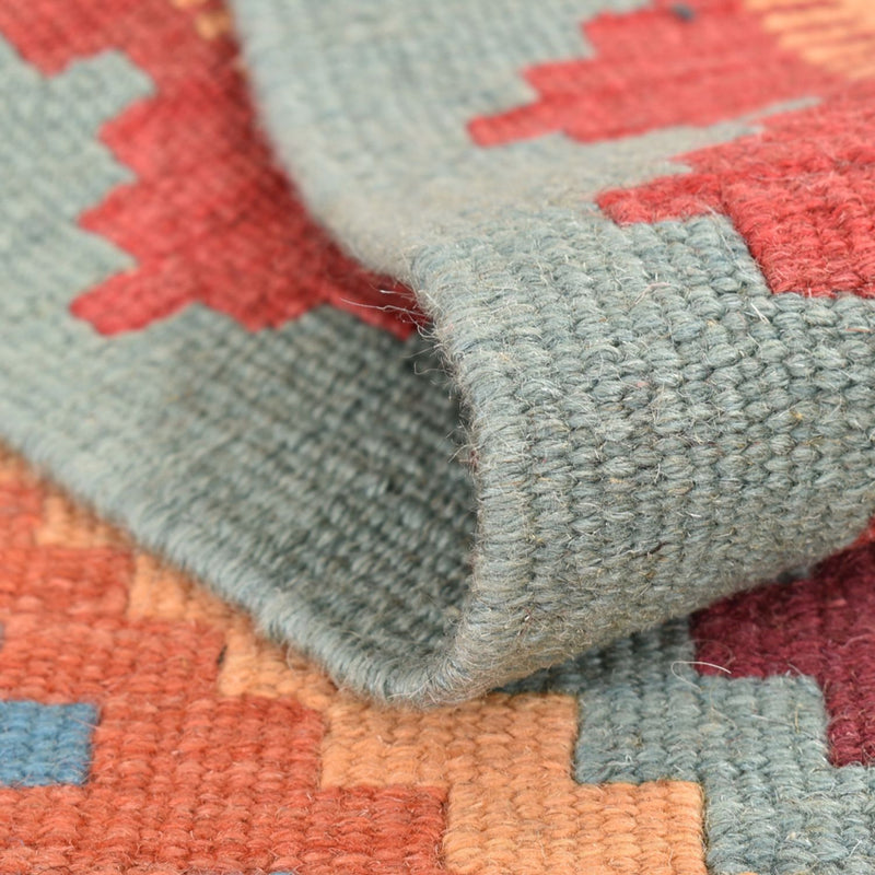 Loper Kelim tapijt - Oosters - 196 x 58 cm - veelkleurig