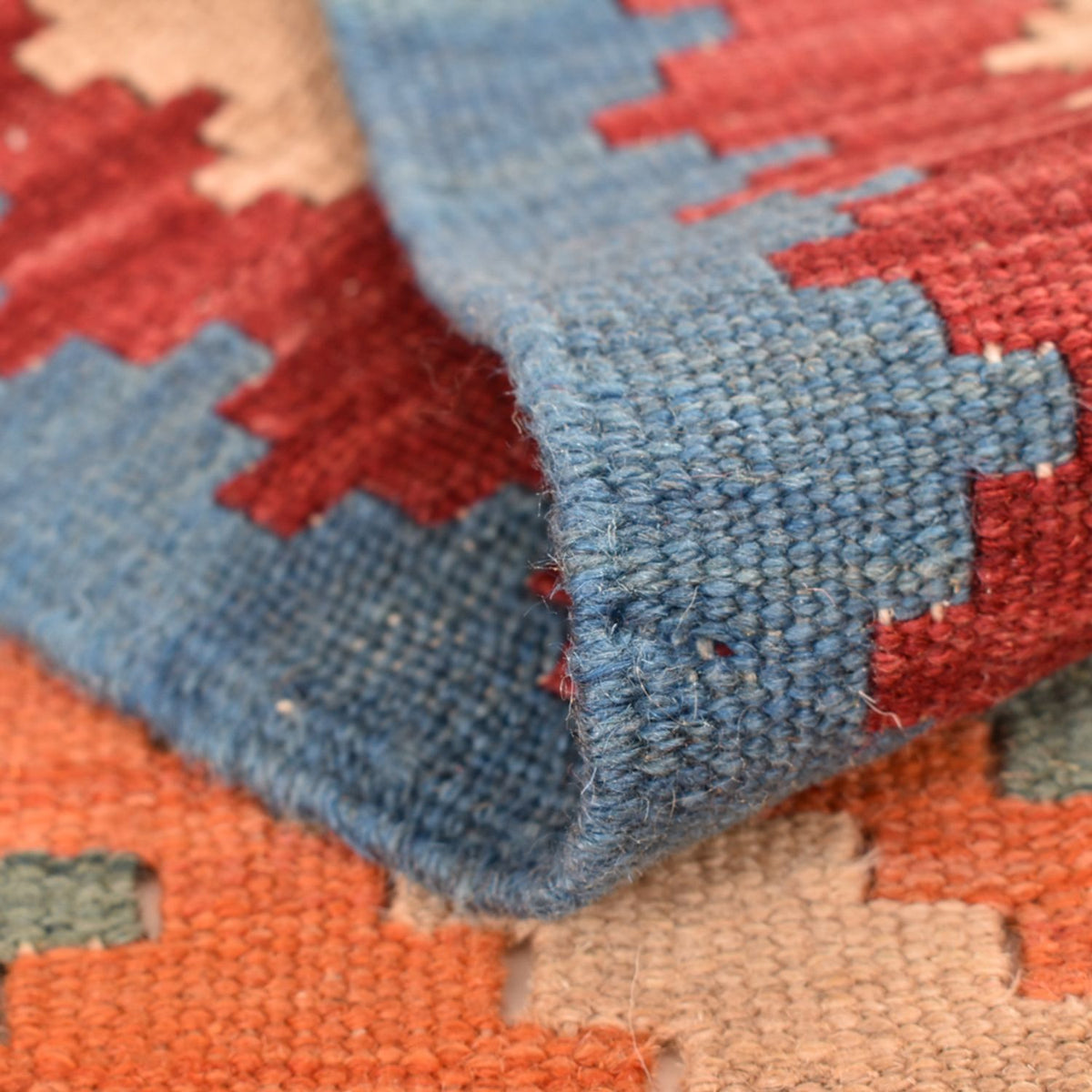 Loper Kelim tapijt - Oosters - 200 x 63 cm - veelkleurig