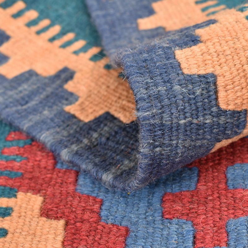 Loper Kelim tapijt - Oosters - 210 x 62 cm - veelkleurig