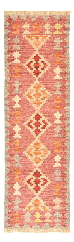 Loper Kelim tapijt - Oosters - 197 x 63 cm - veelkleurig