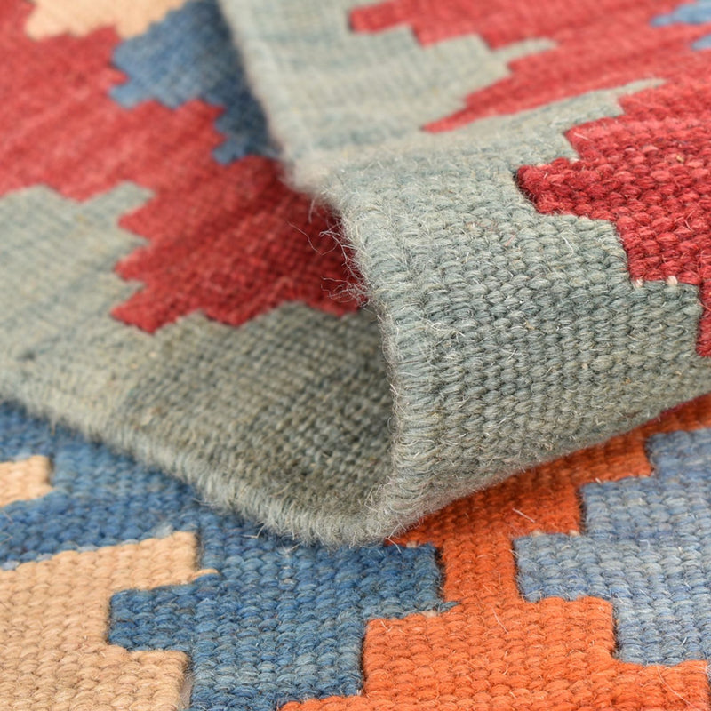 Loper Kelim tapijt - Oosters - 194 x 66 cm - veelkleurig