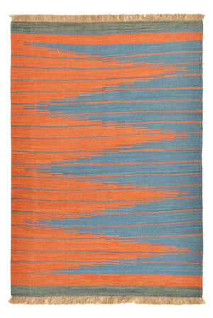 Kelim tapijt - Trendy - 150 x 103 cm - veelkleurig