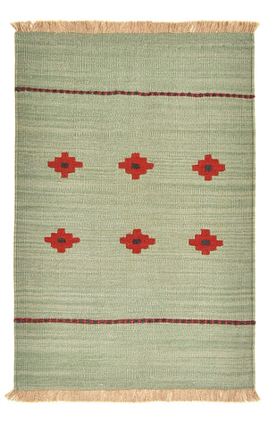 Kelim tapijt - Trendy - 119 x 80 cm - veelkleurig