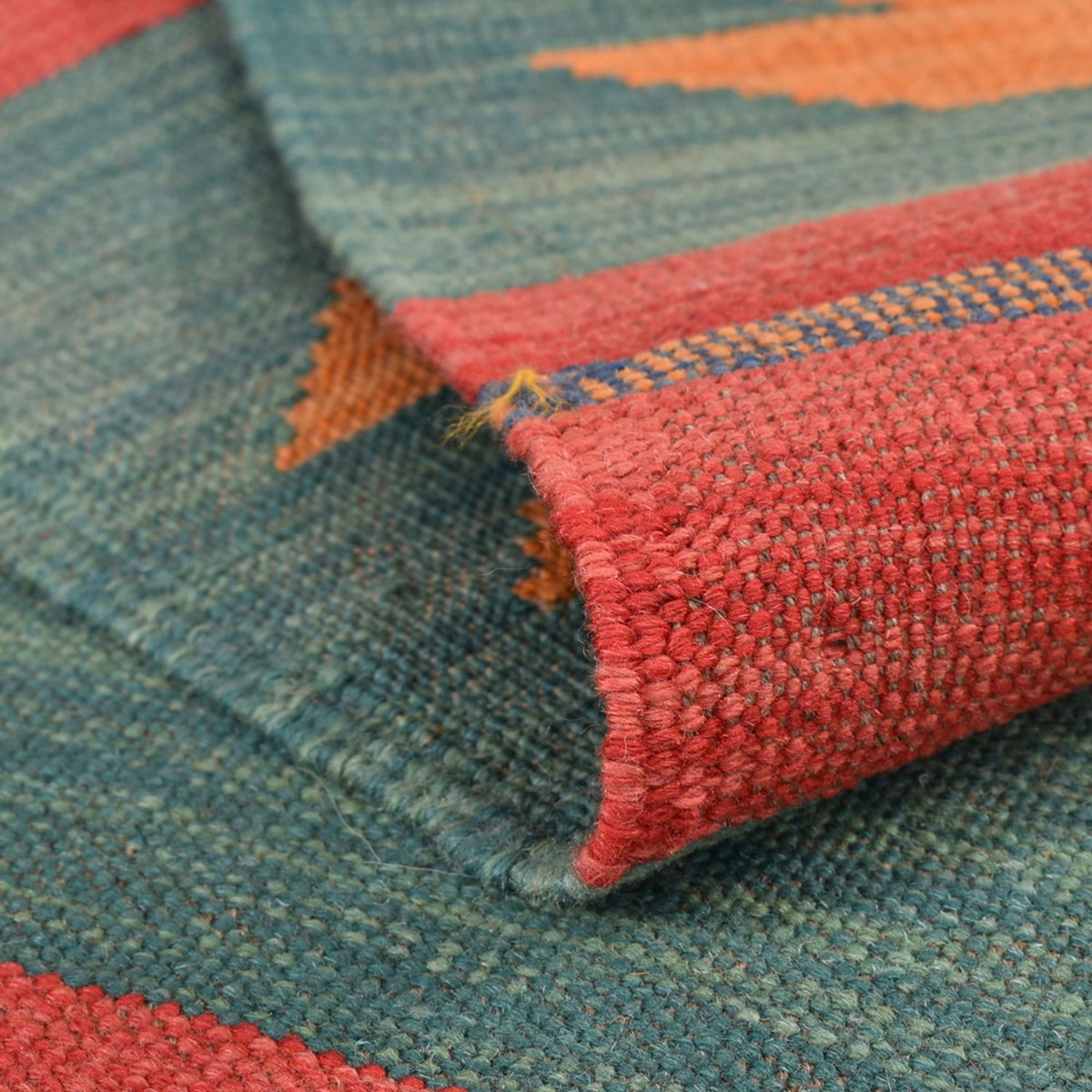 Kelim tapijt - Trendy - 212 x 146 cm - veelkleurig