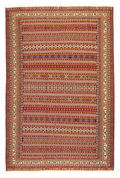 Afshar Sirjan Tapijt 196x293cm - Perzisch tapijt