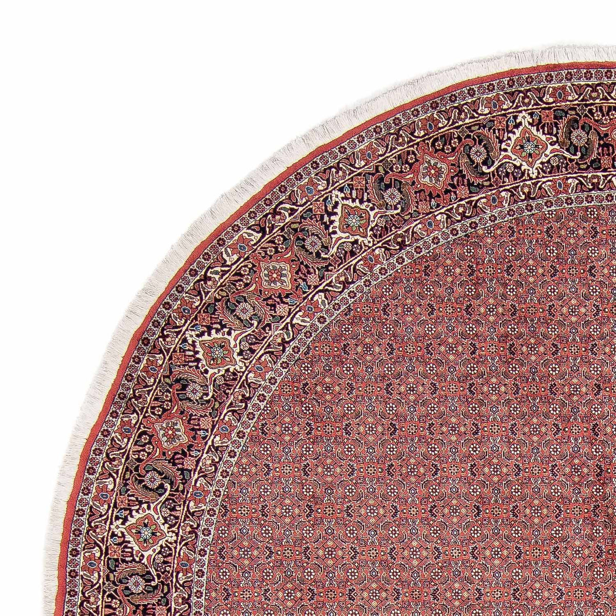 Perzisch tapijt - Bijar rond  - 305 x 305 cm - licht rood