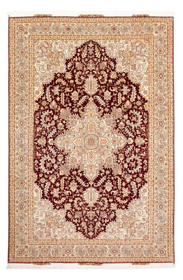 Perzisch tapijt - Tabriz - Royal - 300 x 200 cm - donkerrood