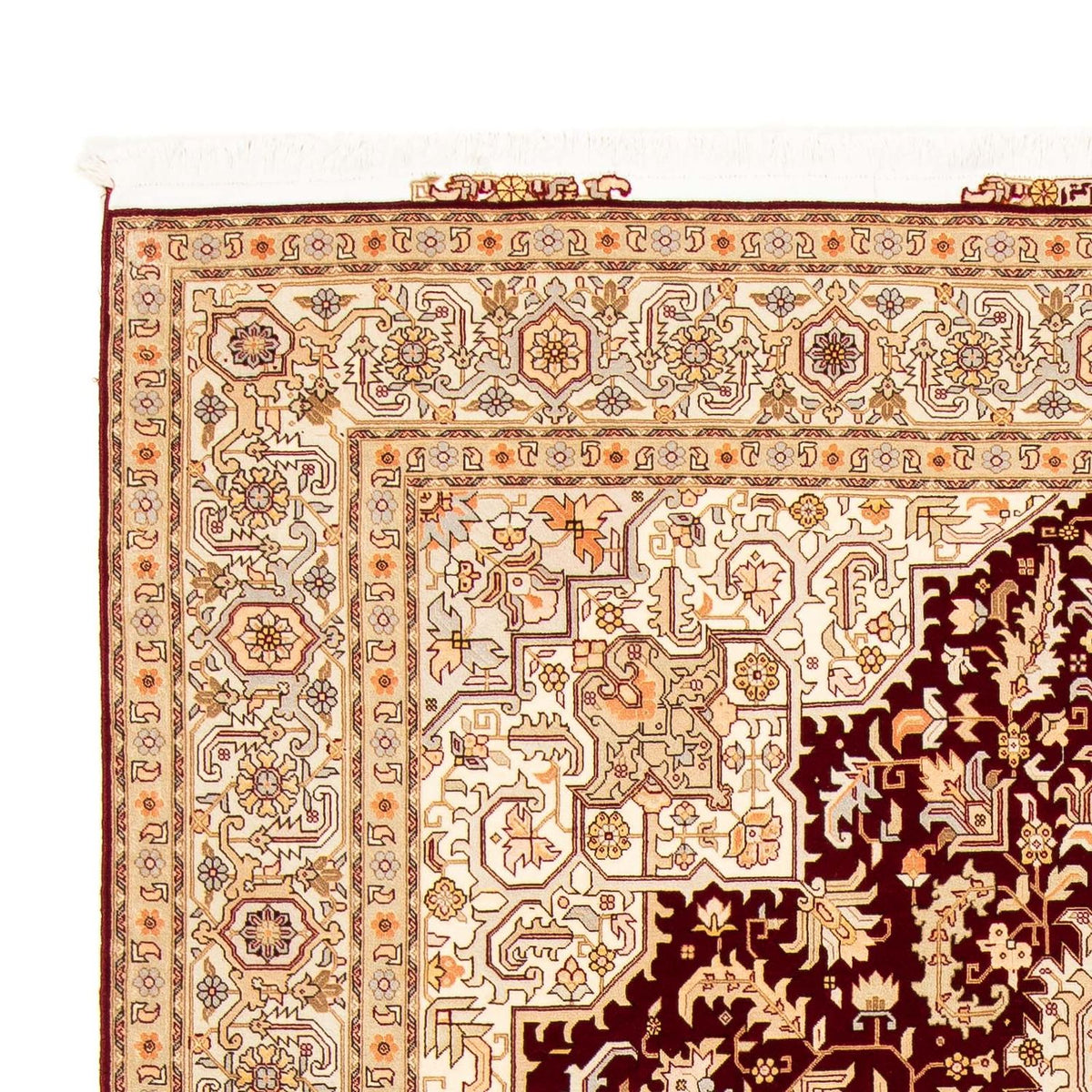 Perzisch tapijt - Tabriz - Royal - 300 x 200 cm - donkerrood