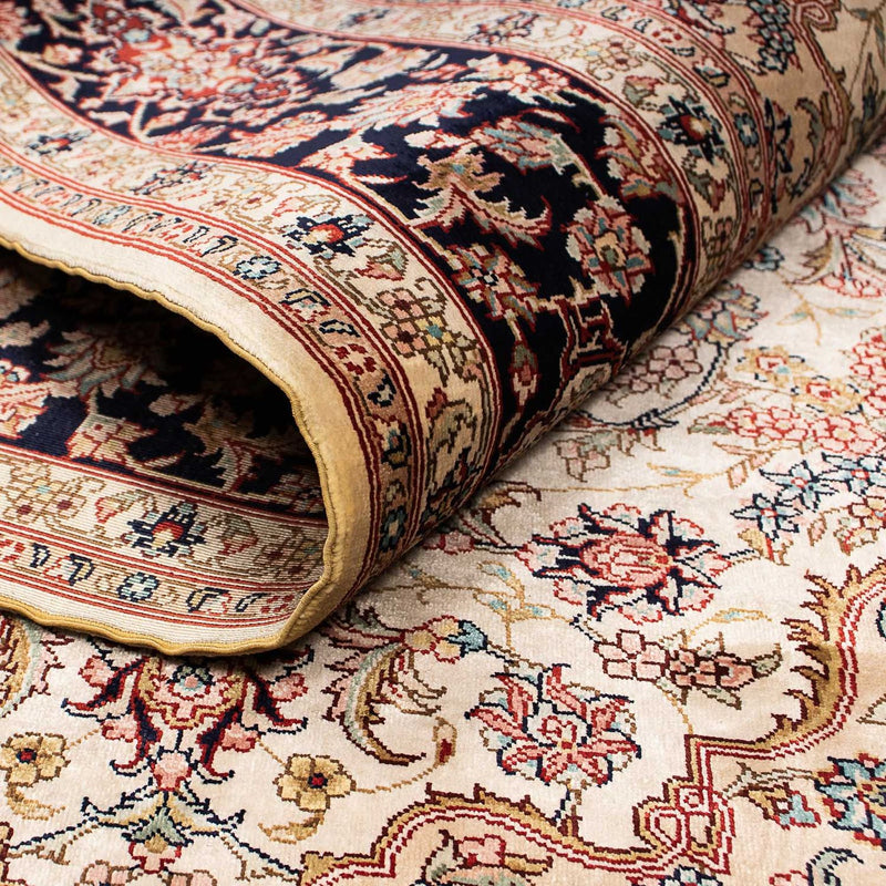 Zijden tapijt - China zijde - 183 x 122 cm - donkerrood