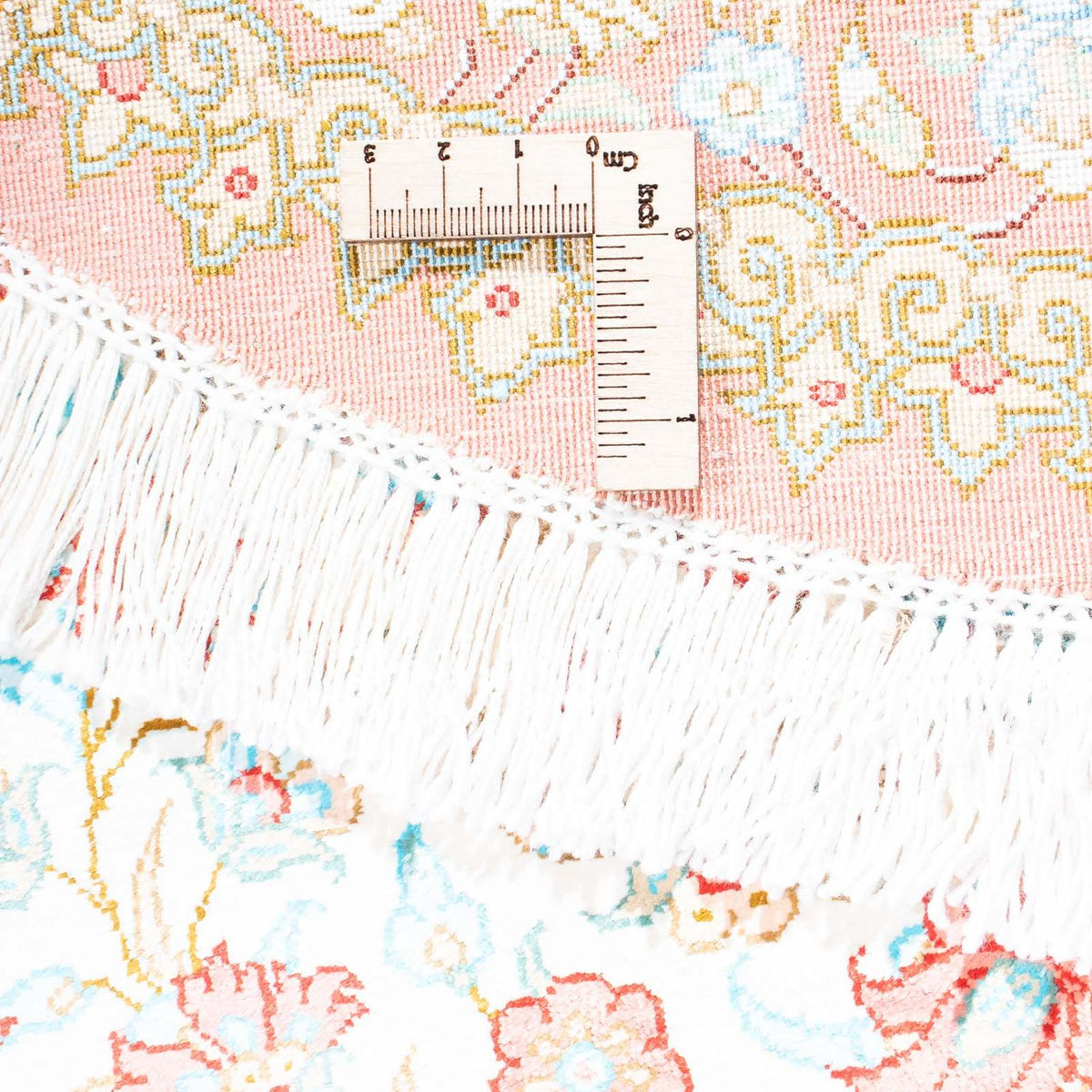 Perzisch tapijt - Ghom ovaal  - 120 x 76 cm - beige