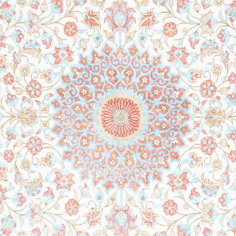 Perzisch tapijt - Ghom ovaal  - 120 x 76 cm - beige