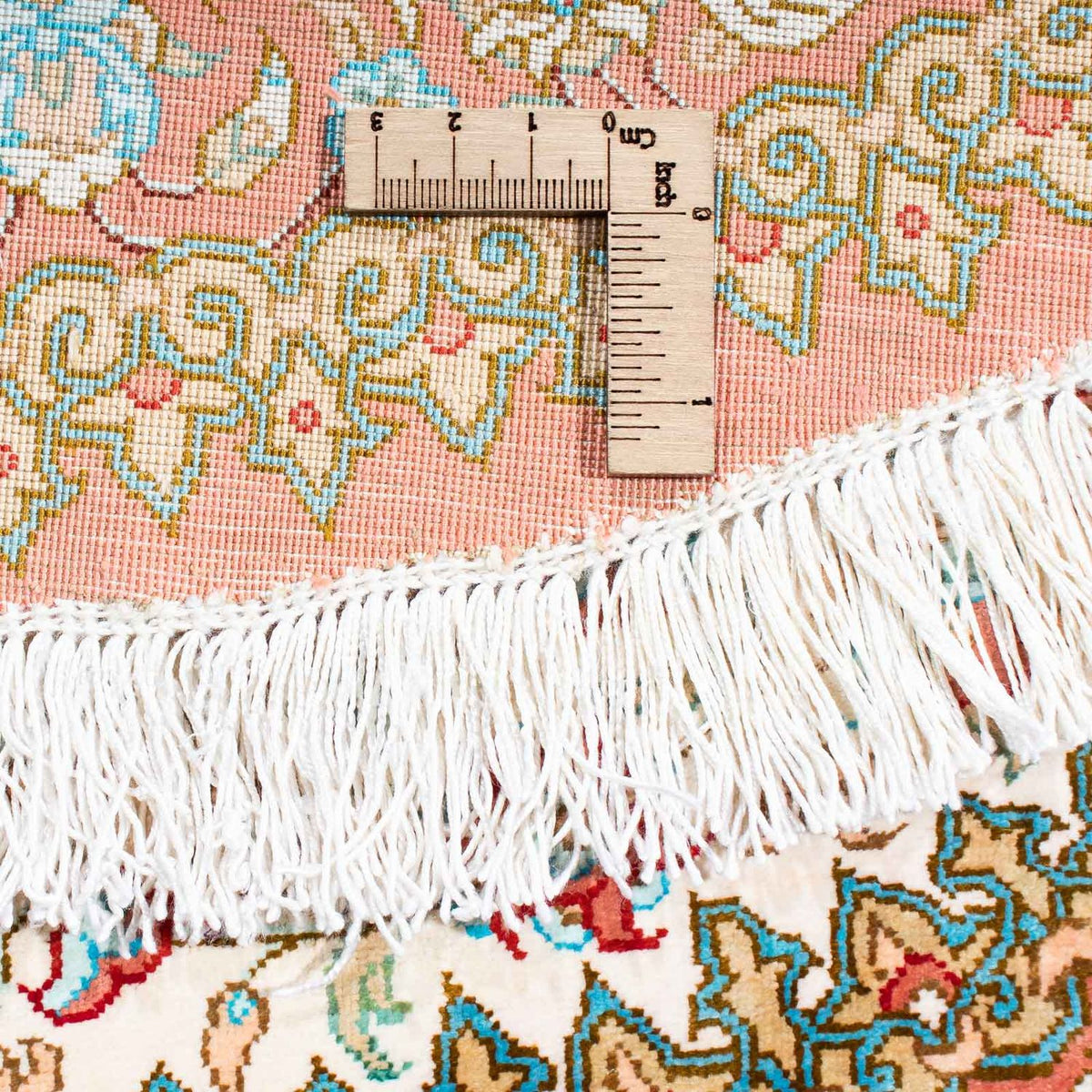 Perzisch tapijt - Ghom ovaal  - 120 x 76 cm - beige