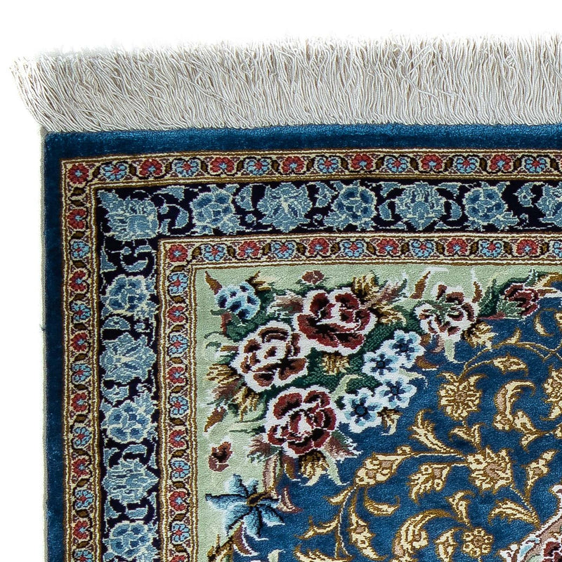 Perzisch tapijt - Ghom - 85 x 59 cm - blauw