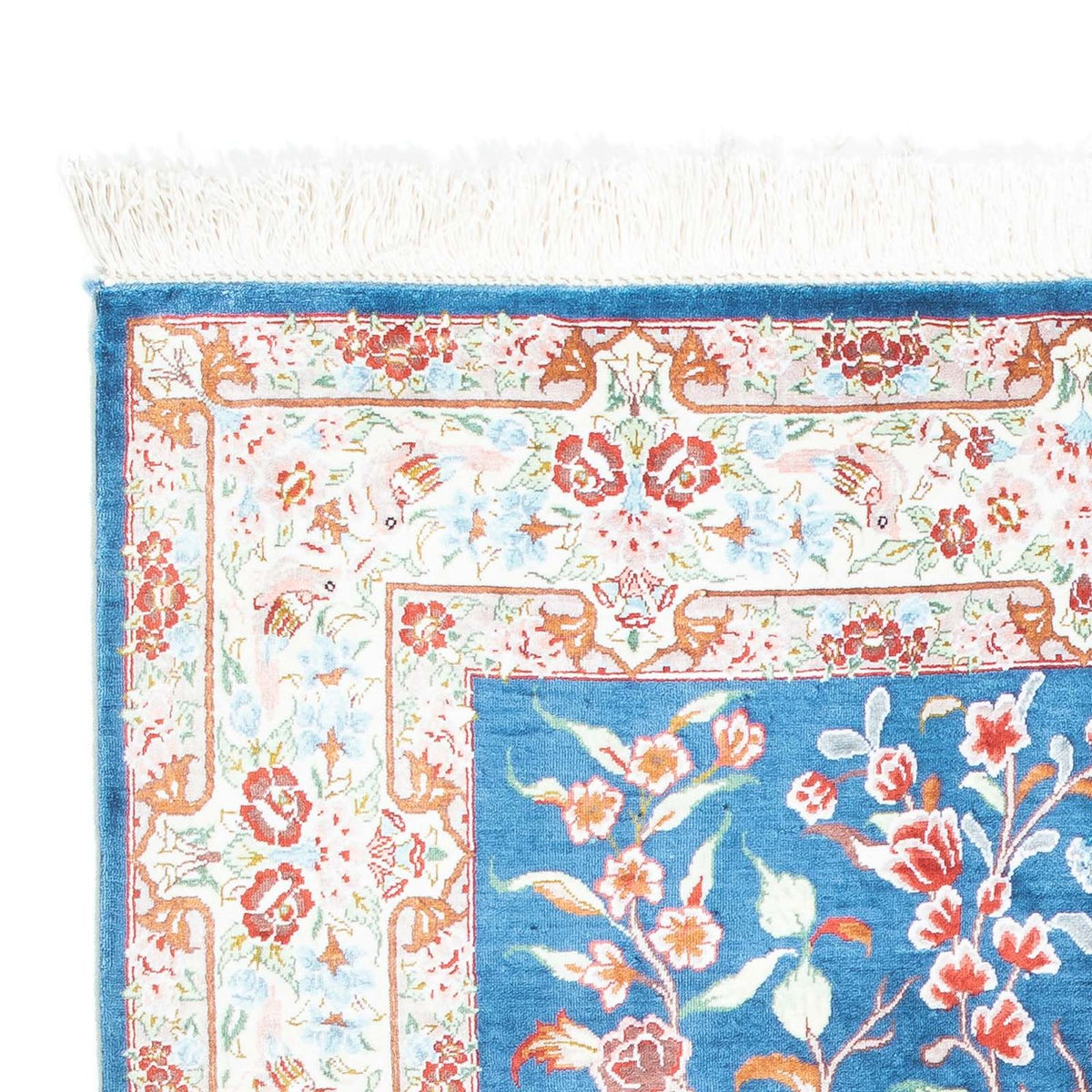 Perzisch tapijt - Ghom - 121 x 77 cm - lichtblauw