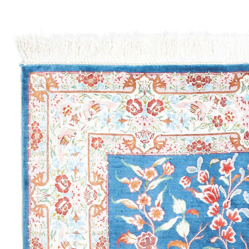 Perzisch tapijt - Ghom - 121 x 77 cm - lichtblauw