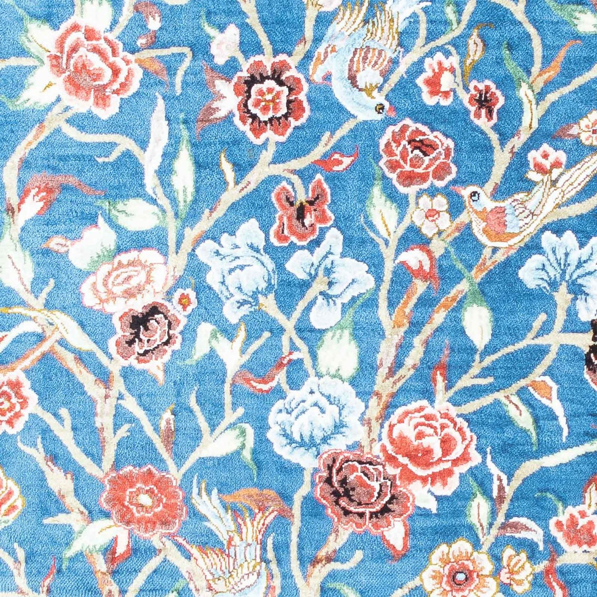 Perzisch tapijt - Ghom - 118 x 75 cm - lichtblauw