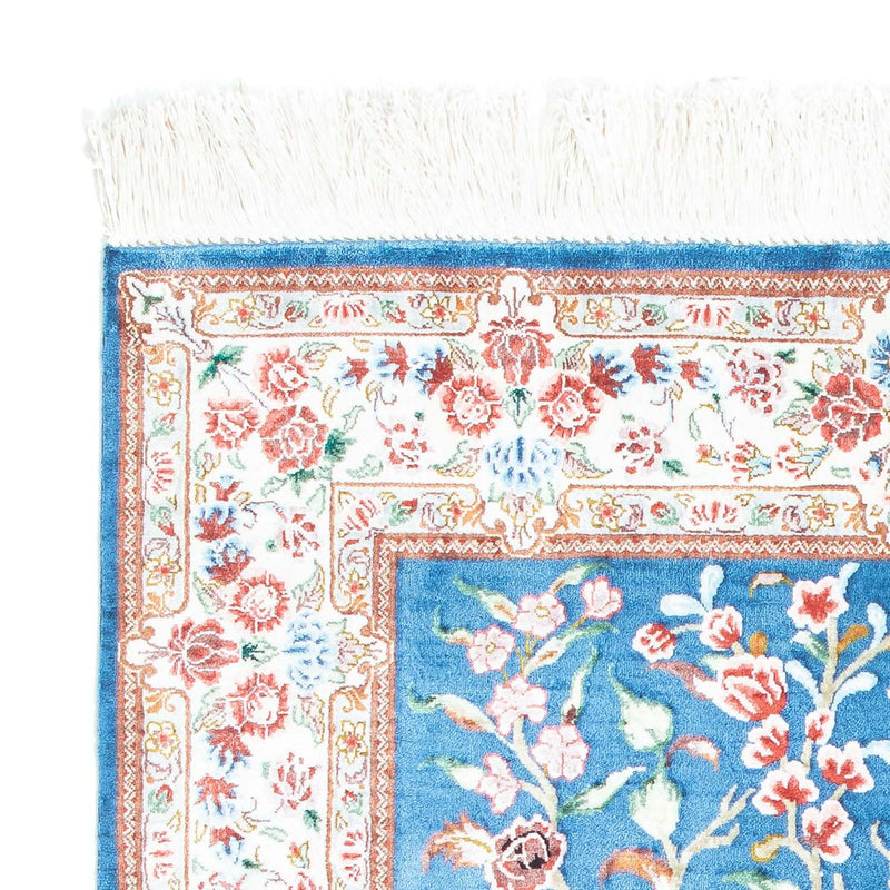 Perzisch tapijt - Ghom - 118 x 75 cm - lichtblauw