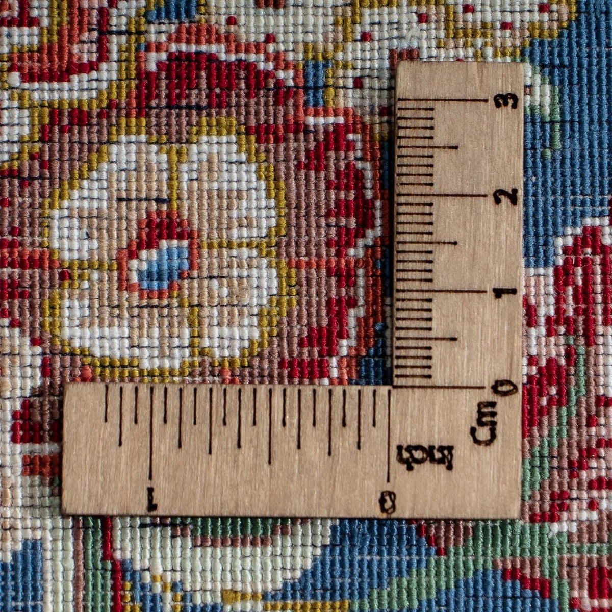 Zijden tapijt - Ghom Silk - Premium - 40 x 28 cm - donkerblauw