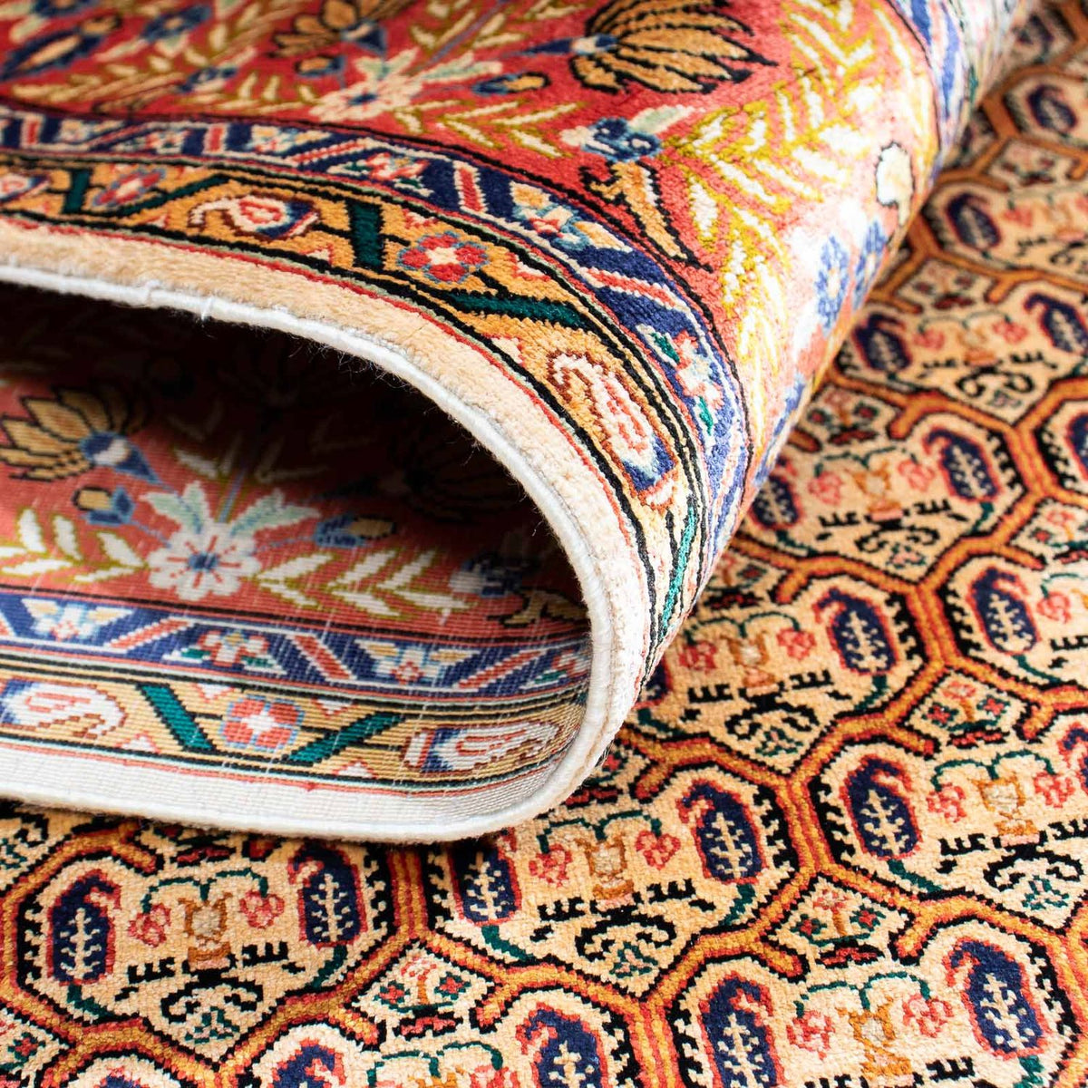 Perzisch tapijt - Ghom - 150 x 106 cm - veelkleurig