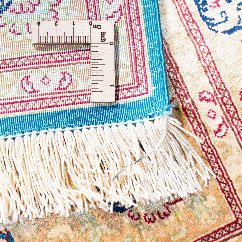 Perzisch tapijt - Ghom - 119 x 78 cm - turkoois