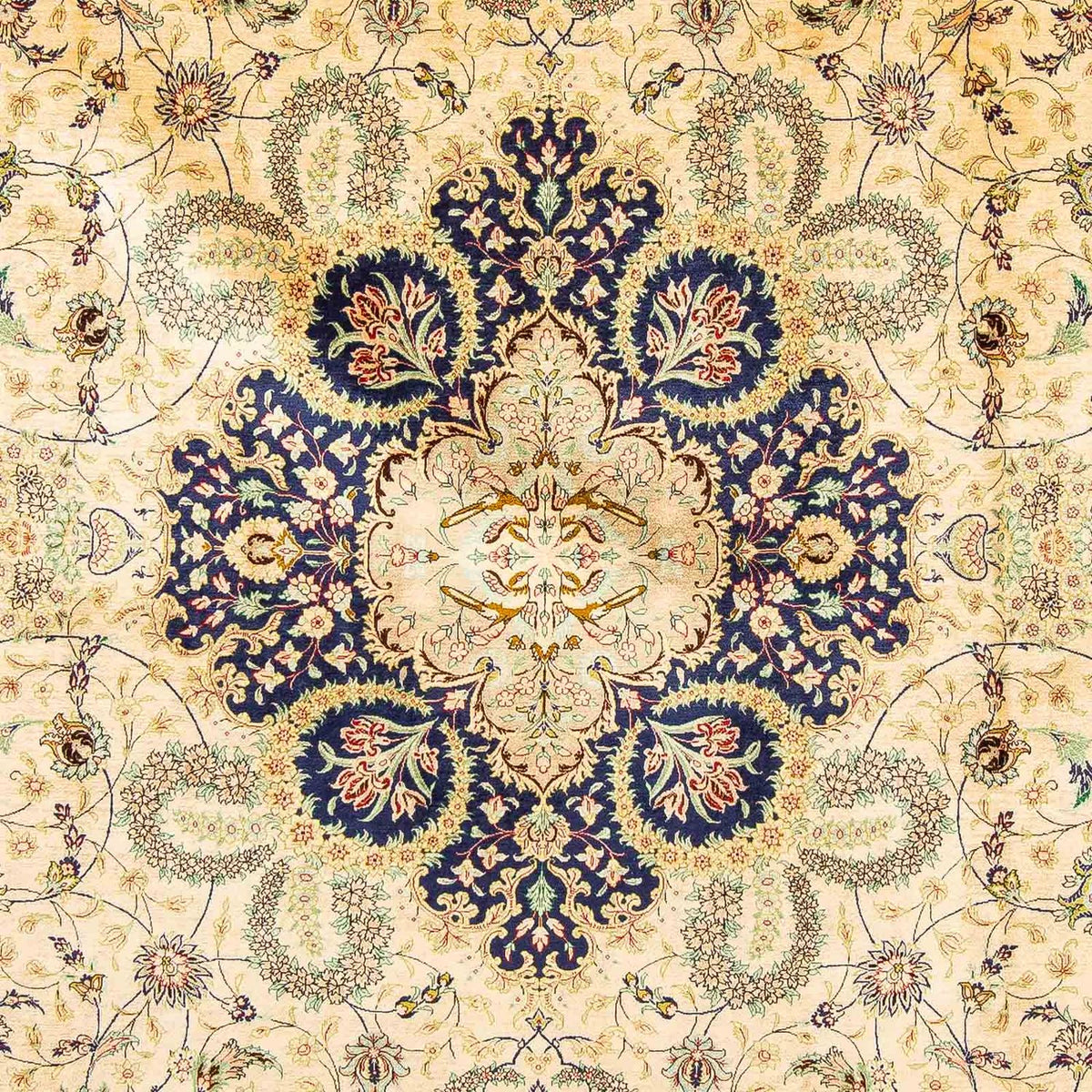 Perzisch tapijt - Ghom - 324 x 198 cm - beige