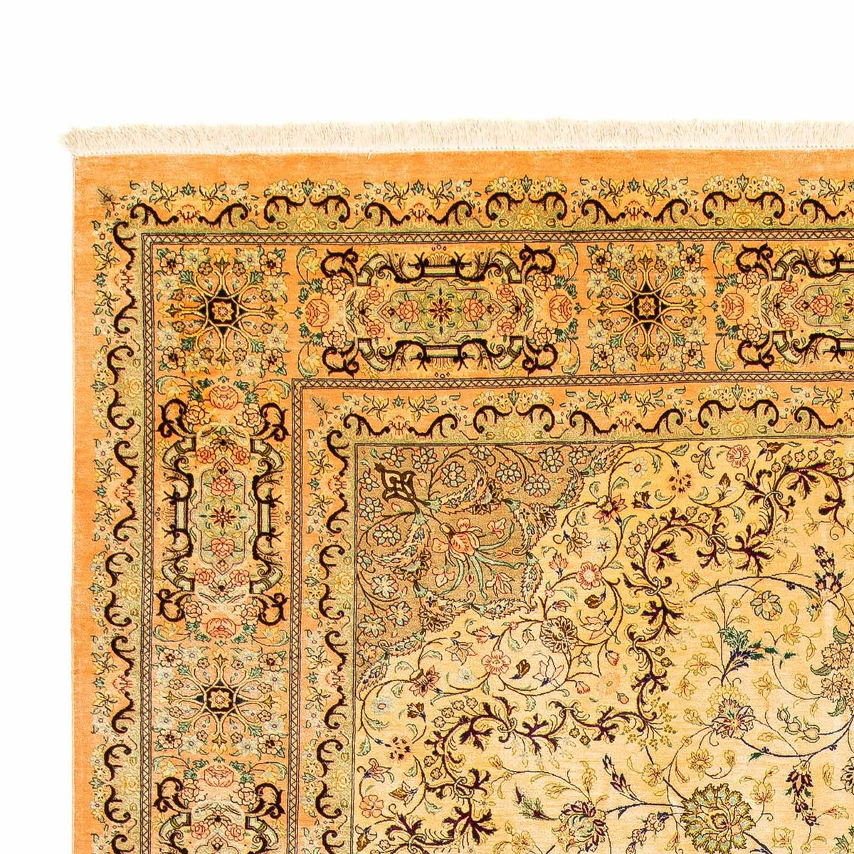 Perzisch tapijt - Ghom - 324 x 198 cm - beige