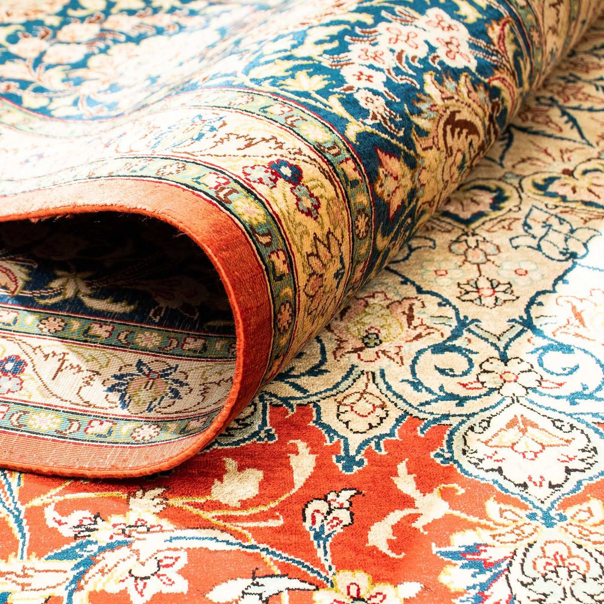 Perzisch tapijt - Ghom - 296 x 196 cm - roest