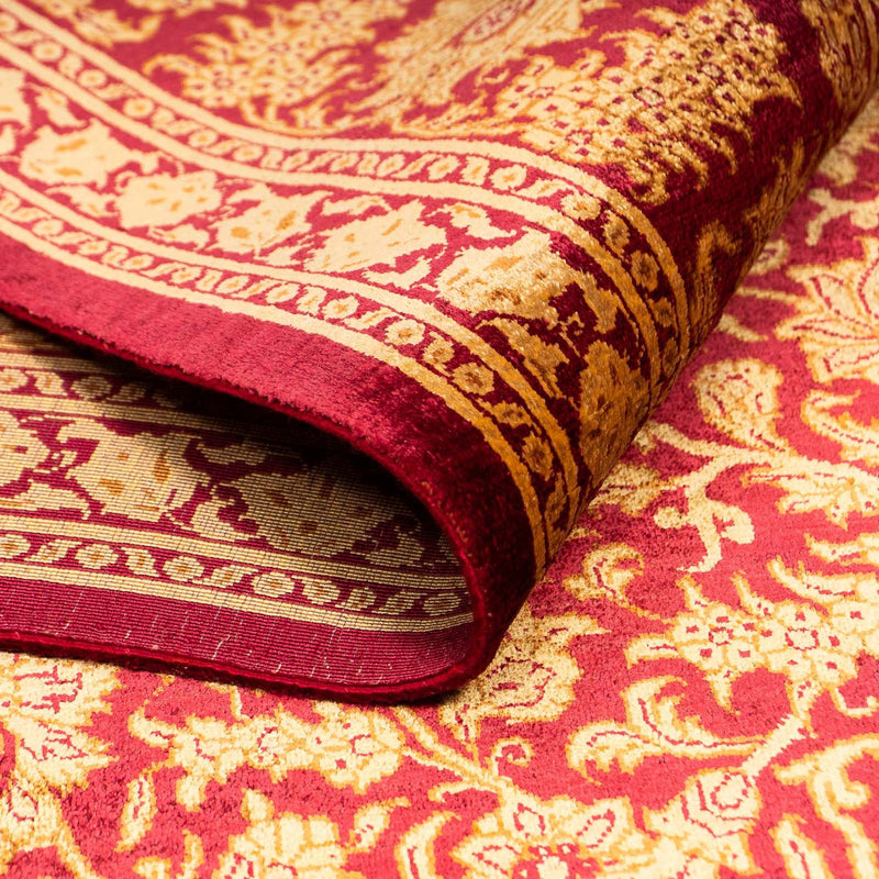 Zijden tapijt - Ghom Silk - Premium - 216 x 132 cm - donkerblauw