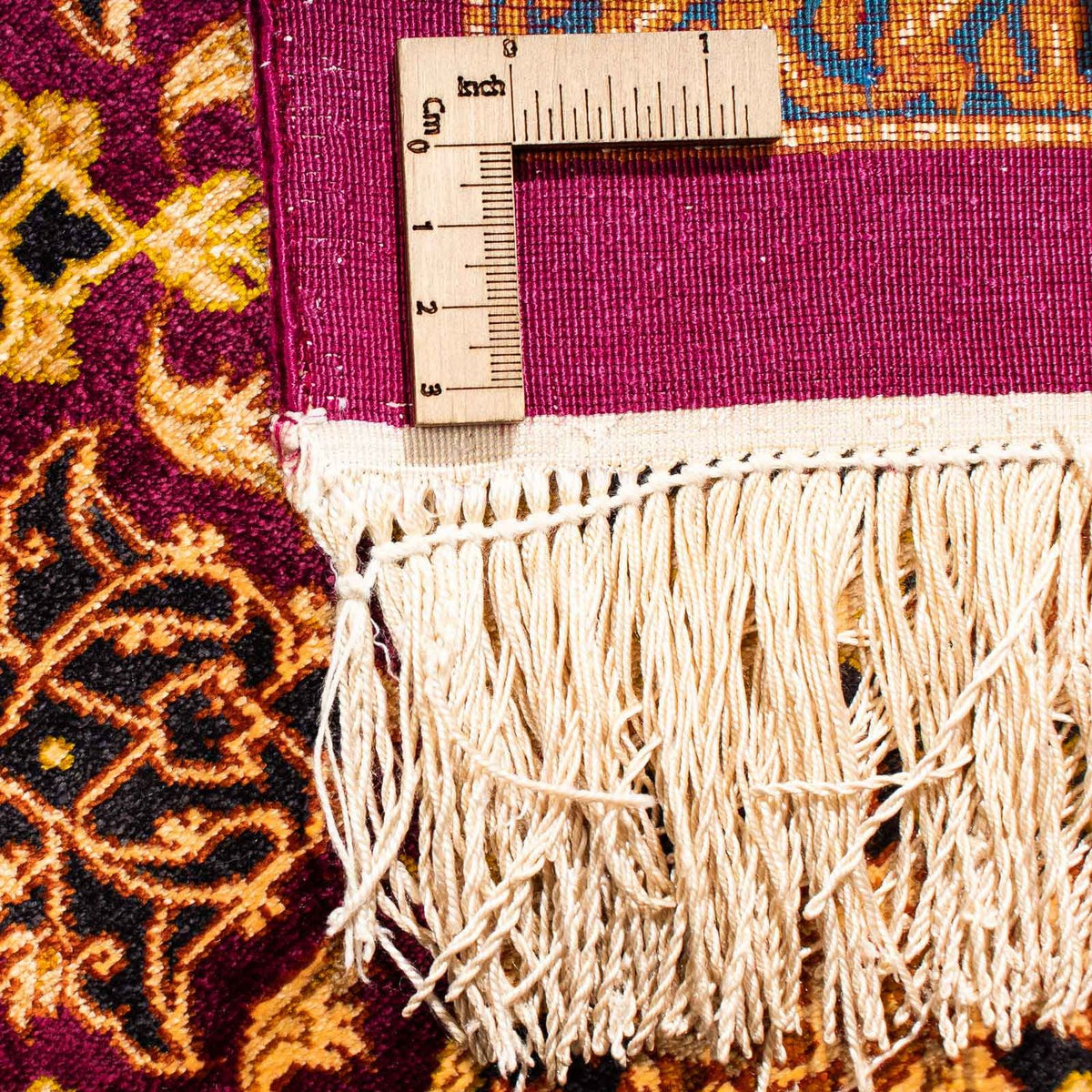 Perzisch tapijt - Ghom - 305 x 202 cm - donkerrood