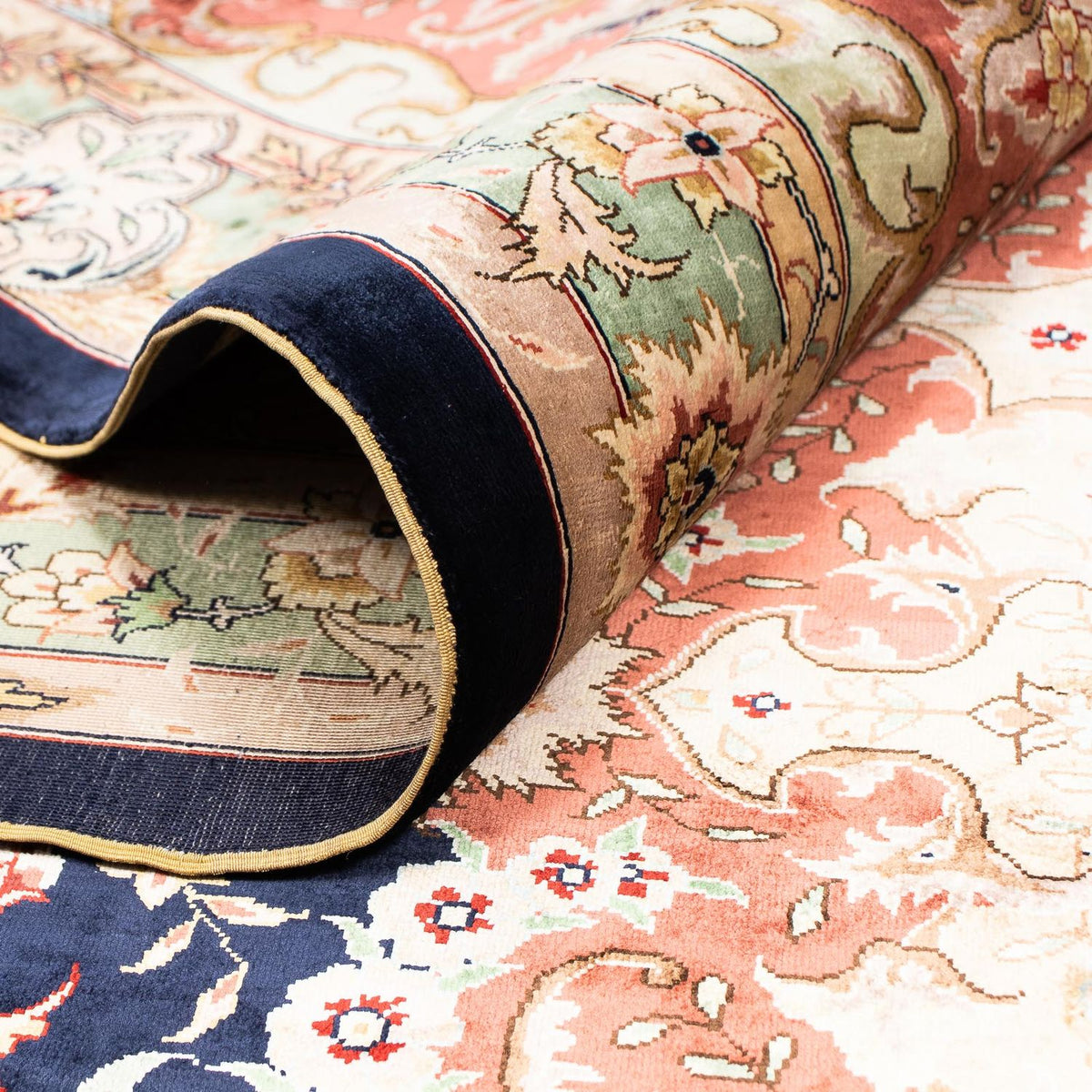 Oosters tapijt - Hereke - 402 x 303 cm - donkerrood