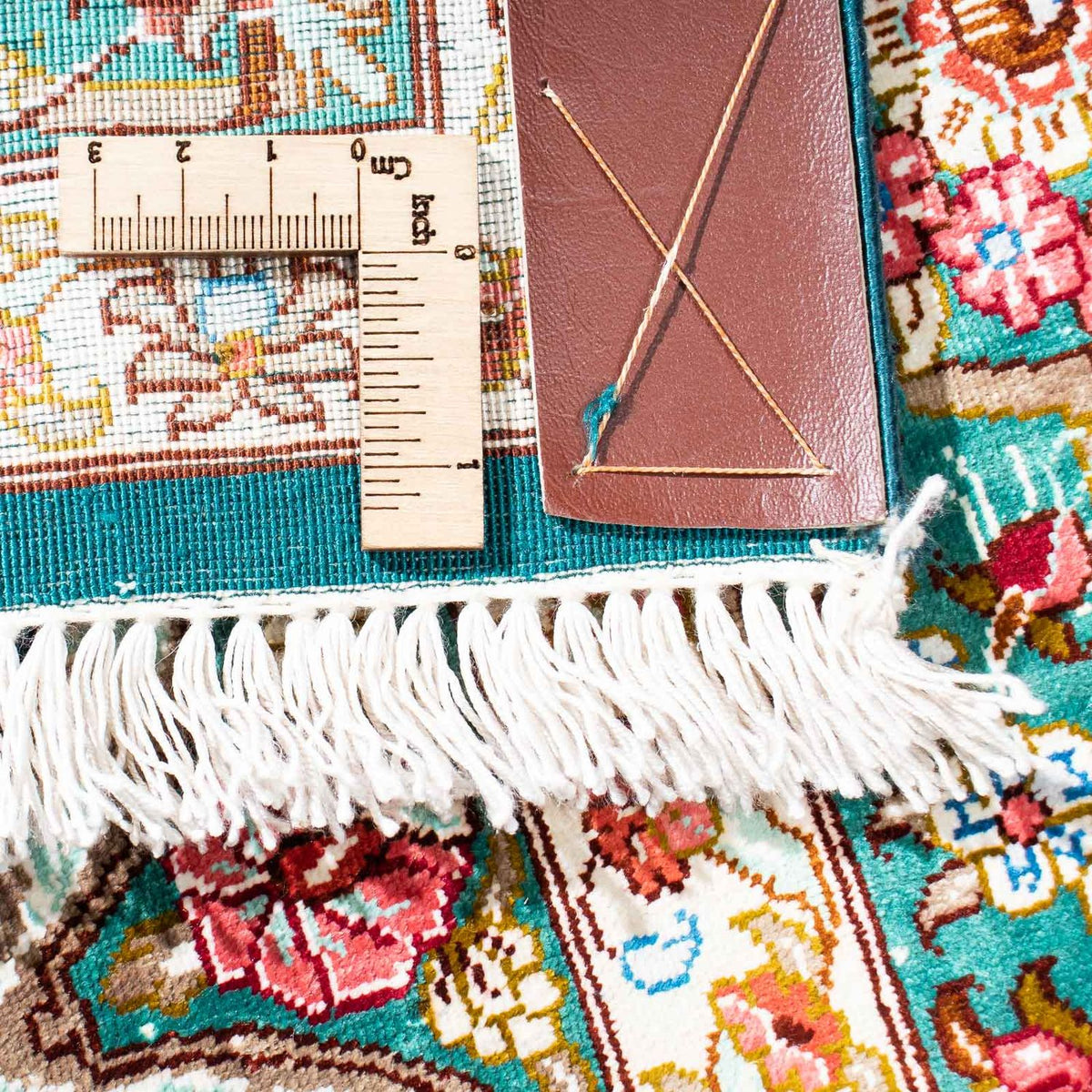 Perzisch tapijt - Ghom - 163 x 100 cm - groen