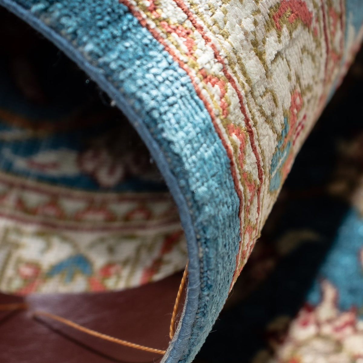 Perzisch tapijt - Ghom - 94 x 58 cm - blauw