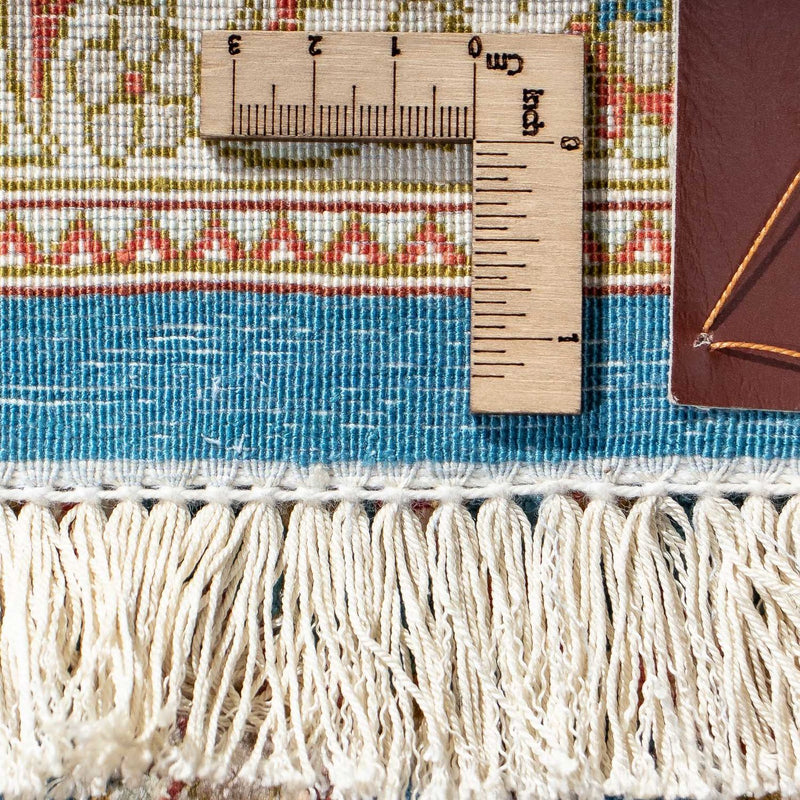 Perzisch tapijt - Ghom - 94 x 58 cm - blauw